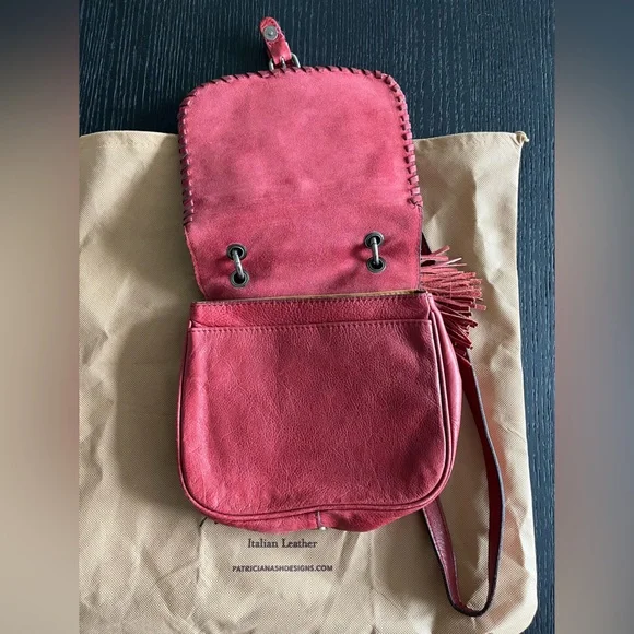 Patricia Nash Leather Karisa Small Crossbody Saddle Bag - Picture 4 of 5